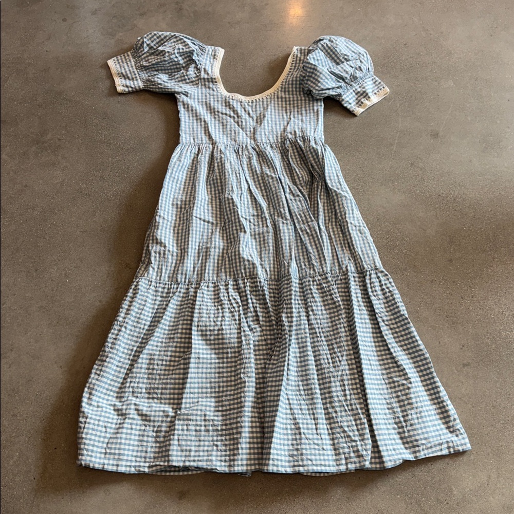 Loeffler Randall Blue and White Gingham Top